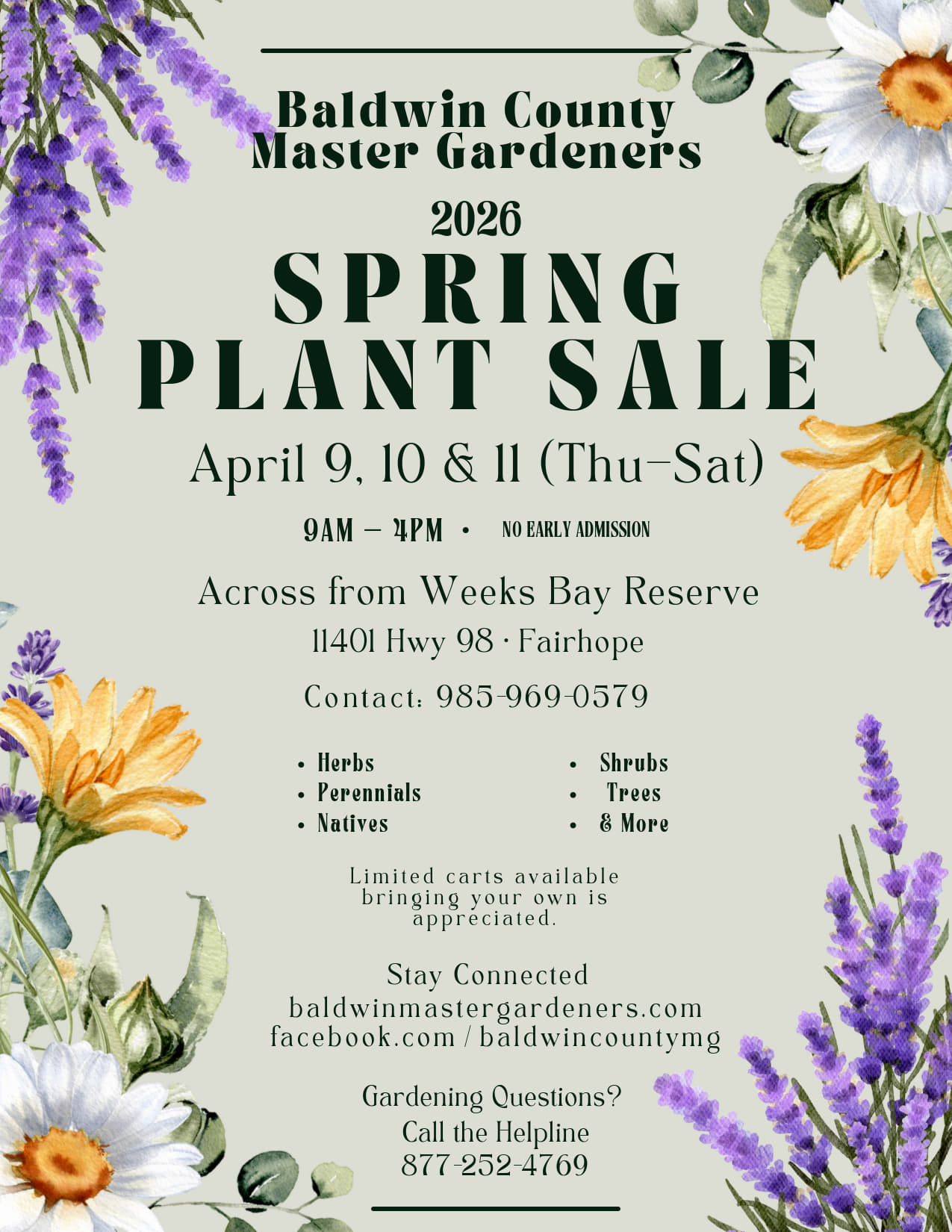 Spring Plant Sale : Baldwin County Master Gardeners